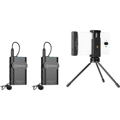 Boya By-Wm4 Pro-K2 Portable 2.4G Wireless Microphone, Black Boya By-Wm4 Pro-K2 Portable 2.4G Wireless Microphone, Black
